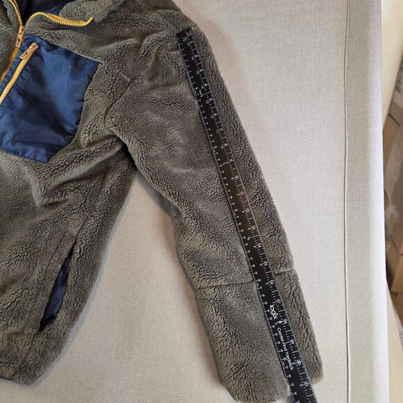 Tommy Bahama Girls XXL (16) Fleece Jacket – Green Blue Yellow, Full Zip - Picture 10 of 16